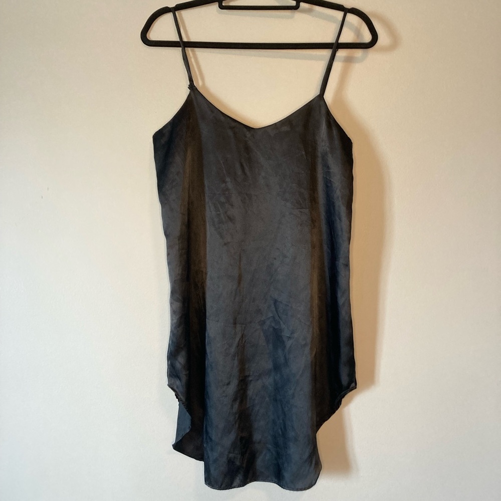 D’Amato Black Satin Slip Dress Sexy Loungewear. 
Very good condition